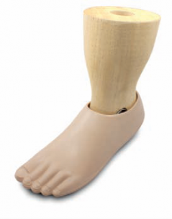 single axis foot with shaped ankle part